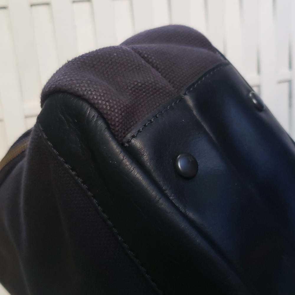 Fossil Black Canvas Messages Bag - image 6